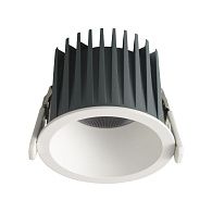 Встраиваемый светильник 8 см, 12W, 4000K, Crystal Lux CLT 008C83 WH 4000K IP54, белый, вр 7,5 см