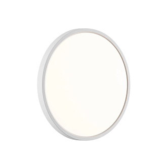 Cветильник 30*2,5 см, LED 24W, 3000/4000 К, IP40, белый, пластик Sonex Alfa White, 7659/24L