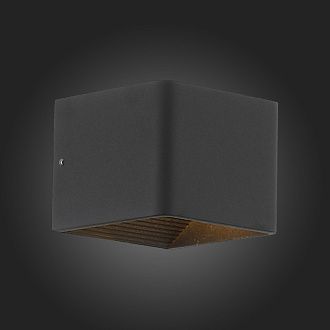 Светильник настенный 10 см, 6W, 3000K ST LUCE GRAPPA 2 SL455.041.01 Черный