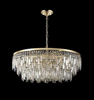 Люстра Ø800 x H300 (530), мм, 18 x 40W (720W), H GOLD (Золото) NewRgy F7-ф800*H300(530) H GOLD