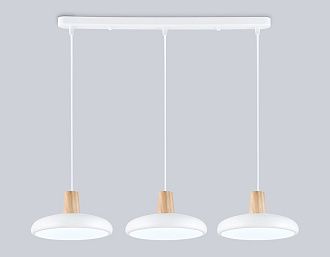 Светильник светодиодный подвесной 55*20*80- см, **W, 3000-6000K, Ambrella Light Comfort FL4840, белый , дерево