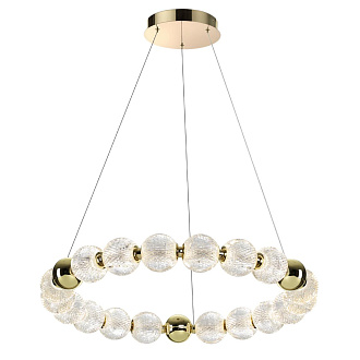 Люстра 69*69*150 см, 1 LED*60W, 4000 К, Odeon Light Crystal, золотой 5008/60L
