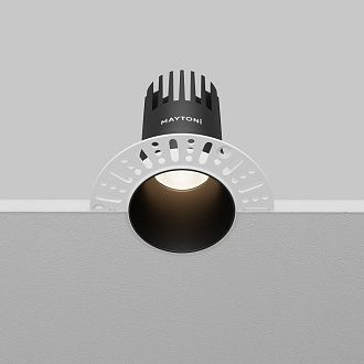 Встраиваемый светильник DL120-10W-4K-TRS-B **-9,7 см, *LED*10W, 4000K, Maytoni technical Dip DL120-10W-4K-TRS-B, Черный, вр 5,8 см