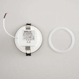 Светильник встроенный 11*4,2 см, LED*7 W, 3000-5500-4000 К, Бронза Citilux Акви CLD008113V, вр 9 см