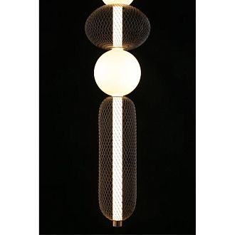 Подвесной светильник 22*130-230 см, 1*LED, 28W, 3000K, Aployt Nikusia APL.658.06.28, черный