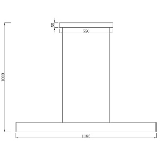 Светильник LED 120 см, 30W, 4000K Arte Lamp A2505SP-2BK черный