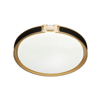 Светильник *40,5*8,5 см, LED 1*48W, 4000 К, Sonex Favemo Black 7667/DL, белый/черный/золотой