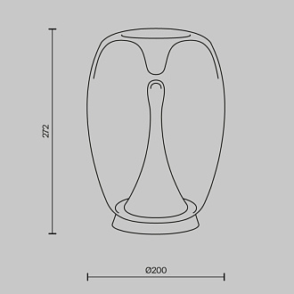 Настольная лампа 20*27,2 см, LED, 9W, 3000К, Maytoni SPLASH MOD282TL-L15G3K1 золотой