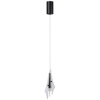 Подвес одиночный *12,5*26,6-238 см, 1*LED*6W, 3000K, Odeon Light Afalina 5442/6LA, черный