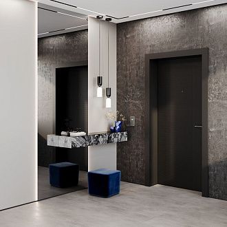 Датчик движения встраиваемый Voltum S70, титан пластик Soft touch VLS070506