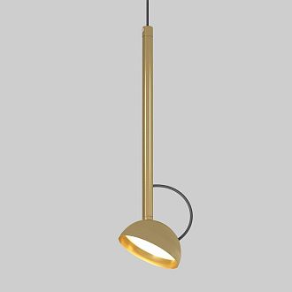 Подвесной акцентный светильник 6*6*133 см, LED, 7W, 4000K, Elektrostandard Join 50313 LED, латунь