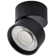 Накладной спот 8 см, 15W, 3000K, Italline IT02-010 black 3000K, черный