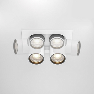 Встраиваемый светильник 15,9*9,5*9,8 см, LED*20W, 4000 К, Hidden DL045-02-10W4K-W Maytoni Downlight, Белый, вр 7,5*14,5 см