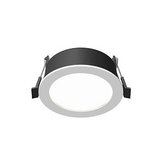 Встраиваемый светильник 10*5 см, вр 9 см, 1*GX53*12W, K, Maytoni Orb DL130-GX53-W, Белый