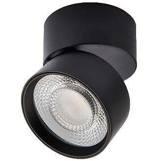 Накладной спот 8 см, 15W, 3000K, Italline IT02-010 black 3000K, черный
