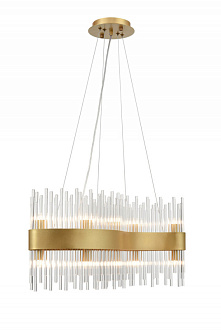 Подвесной светильник 18*60*100 см, 10*G9 золото Vele Luce Kronos VL3244P10