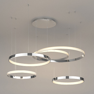 Светильник 128*142*110 см, *LED, 160W, 3300;4200;6500 Eurosvet Posh 90175/5, хром