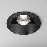 Встраиваемый светильник 9 см, 12W, 2700-4000K, Maytoni Parete DL100-12W2.7-3-4K-RD-B, черный, вр 7,5 см