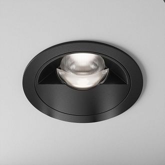 Встраиваемый светильник 9 см, 12W, 2700-4000K, Maytoni Parete DL100-12W2.7-3-4K-RD-B, черный, вр 7,5 см