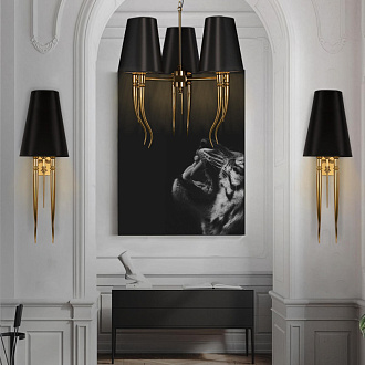 Подвесной светильник 28*73 см, 6*E14*40W золото Loft It Brunilde 10207/6 Gold
