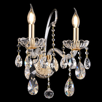 Бра 40 см, Crystal Lux MONICA AP2 GOLD, золото