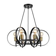 Подвесная люстра Vele Luce Liberty VL6302P06, диаметр 40 см, черный