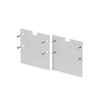 Комплект заглушек (для профиля 59×59) 2 шт., ALM-5959-EC 642058, *4*4 см, Maytoni Led Strip 642058, Серебро