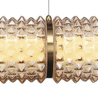 Подвесной светильник 104*15*150 см, 1*LED*37W, 4000K, ST-Luce Saguaro SL6144.313.01, латунный