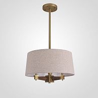 Люстра на штанге Jorgenson Beige 45*45*20 см, 3*E27*60W, ImperiumLoft STAVRA-TRIPLE01, Латунь