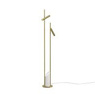 Торшер 145 см, 6W, 3000K, Maytoni Trust MOD460FL-L6BS3K, латунь