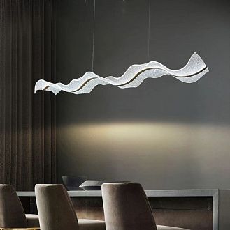 Светильник подвесной ElegantLight DZN-11296 ЧЕРНЫЙ  D1500*300/H1000/1/LED/40+40W звёздное небо SPRAY 25-03 VST