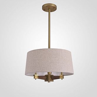 Люстра на штанге Jorgenson Beige 45*45*20 см, 3*E27*60W, ImperiumLoft STAVRA-TRIPLE01, Латунь