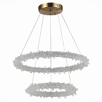 Люстра подвесная 60 см, 80W 3000 - 6500K ST LUCE Lucchero SL6105.203.02 Золотистый