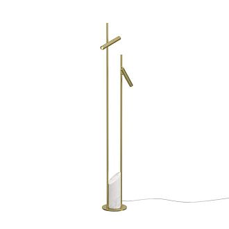 Торшер 145 см, 6W, 3000K, Maytoni Trust MOD460FL-L6BS3K, латунь