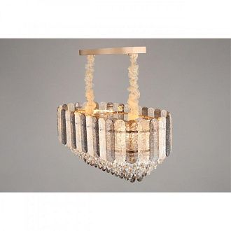 Подвесная люстра 75*39*50-85 см, E14, 40W, Aployt Rozel APL.770.03.11, золотой