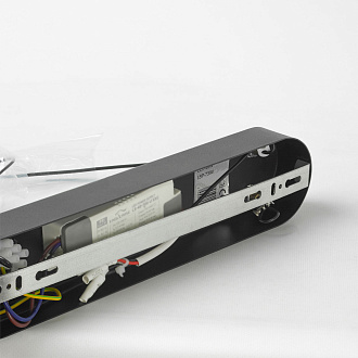 Линейно-подвесной светильник 120*6*35/150 см, 1*LED*28W Lussole Henry LSP-7304 черный