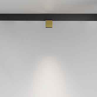 Светильник 19,3*5,3*9,6 см, LED, 7W, Maytoni Technical Alfa S TR133-4-7W-DS-BS латунный, 3000-6000K, 50°, Dim