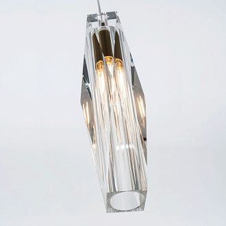Подвесной светильник 6x6xсм, Е14, 1x40Вт, 4200K, Modelux ML.88950.1 CL Латунь