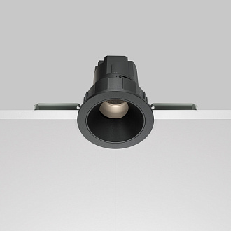 Встраиваемый светильник 6,2*7 см, LED*7W, 4000 К, Wise DL057-7W4K-B Maytoni Downlight, Черный, вр 5,8 см