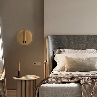 Настенное бра Maytoni Ios 176 C176-WL-01-6W-MG, 9W LED, 3000K, матовое золото