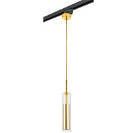 Комплект с подвесом Cilino 8*42 см, 1*GU10*40W Lightstar Cilino L1T756012 золото