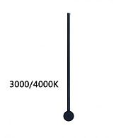 Настенный светильник 61 см, 12W, 3000-4000K, Odeon Light 4335/12WLP, черный