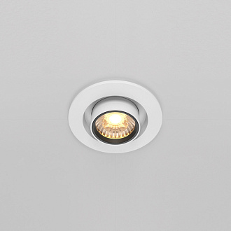 Встраиваемый светильник 9,5*9,8 см, LED*10W, 3000 К, Hidden DL045-01-10W3K-W Maytoni Downlight, Белый