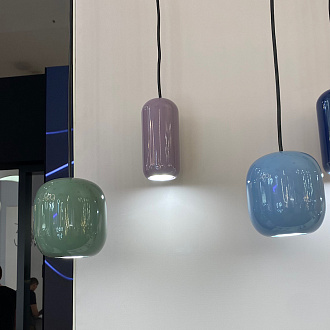 Подвес 7,6*7,6*120 см, 1 GU10*4W, Odeon Light Ovali, черный 5053/1D