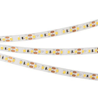 Лента RT-A120-8mm 12V Warm3500 (14.4 W/m, IP20, 2835, 5m) (Arlight, Открытый) 028570(2). Цена указана за 5 метров. Продается кратно 5 метрам.