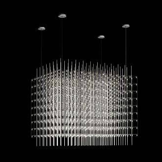Подвесной светильник 120*85*85 см, 216*LED*0,7W 3000K LOFT IT Maze 10348/1200 хром