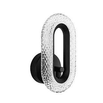 Настенный светильник 12x10xсм, LED, 8Вт, 4000K, Modelux MS.1120.01 BK Черный