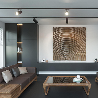 Светильник трековый однофазный трехжильный светодиодный 10,5*8,1*5 см, LED 15W*4000 К, Novotech Port Selene, черный, 359154