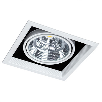 Встраиваемый светильник 25W 4000K Arte Lamp MERGA A8450PL-1WH белый, вр 15*15 см