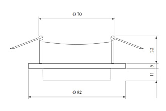 Встраиваемый точечный светильник 113 MR16 Elektrostandard, вр 6,4 см